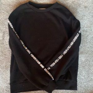 Black boyfriend fit black sweater